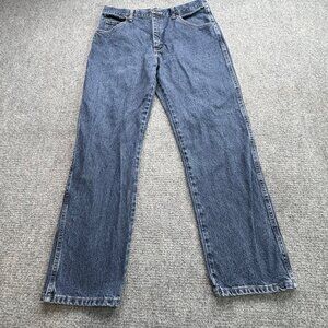 Wrangler Jeans Mens 36x30 Blue Straight Y2K Workwear Cowboy Ranch Western Rugged